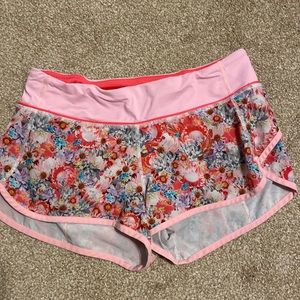 Lululemon low rise speed up shorts. 2”